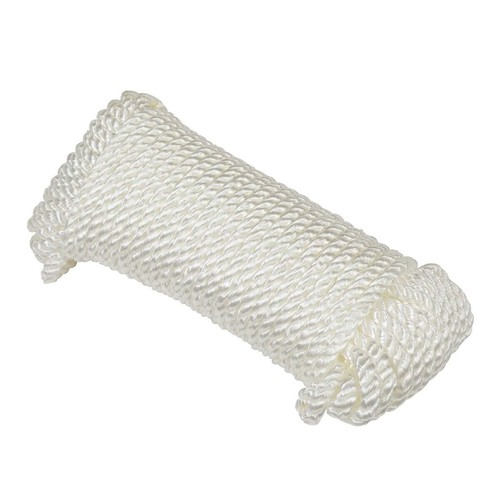 50 ft white twisted - in.,